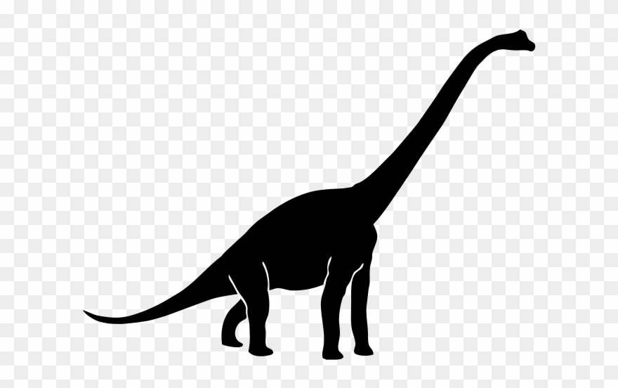 Dino Svg Dinasour - Diplodocus Silhouette Clipart