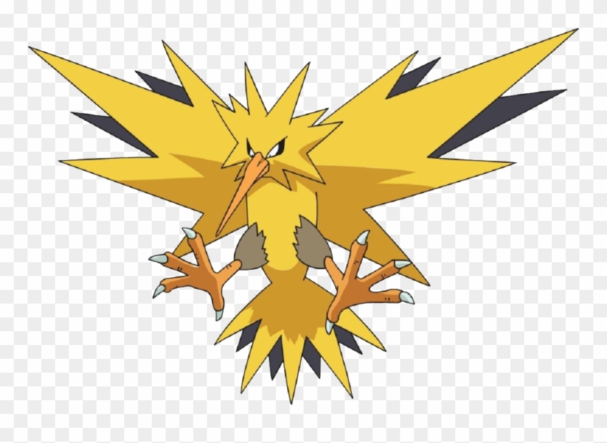 Pokemon Legendary Birds Zapdos Clipart