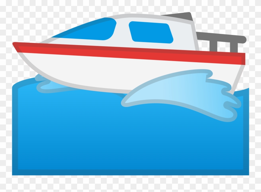 Motor Boat Icon - Boat Emoji Clipart