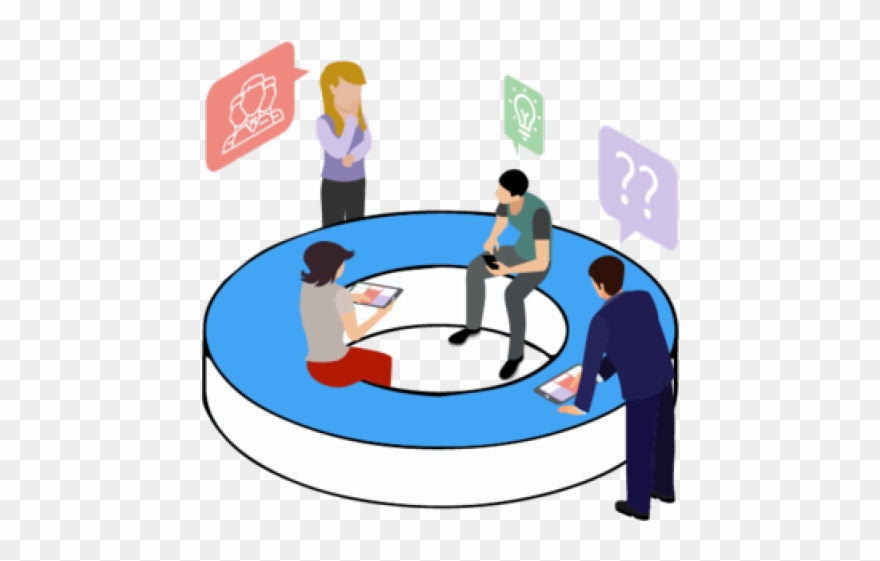 Teamwork Clipart Debrief - Design - Png Download