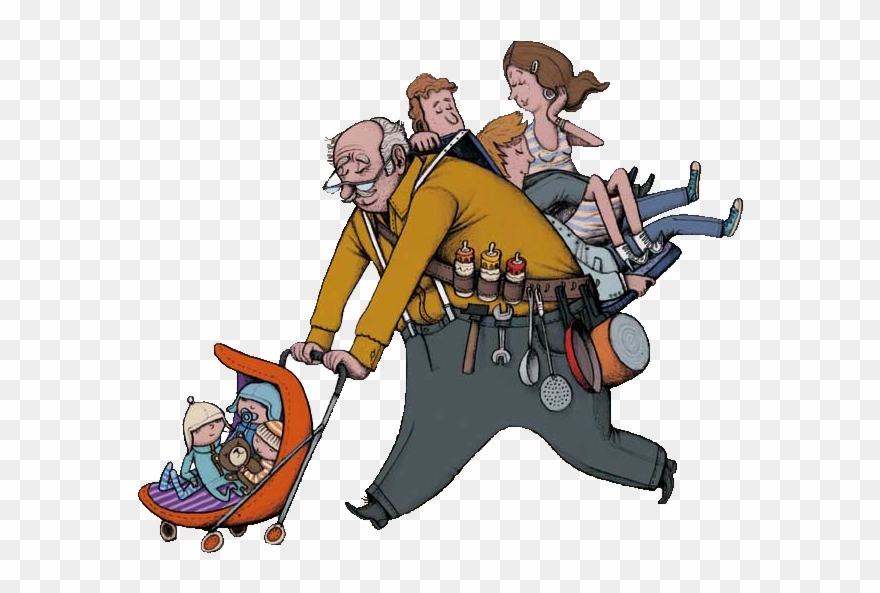 Publicat De Eu Ciresica La - Abuelos Estresados Clipart