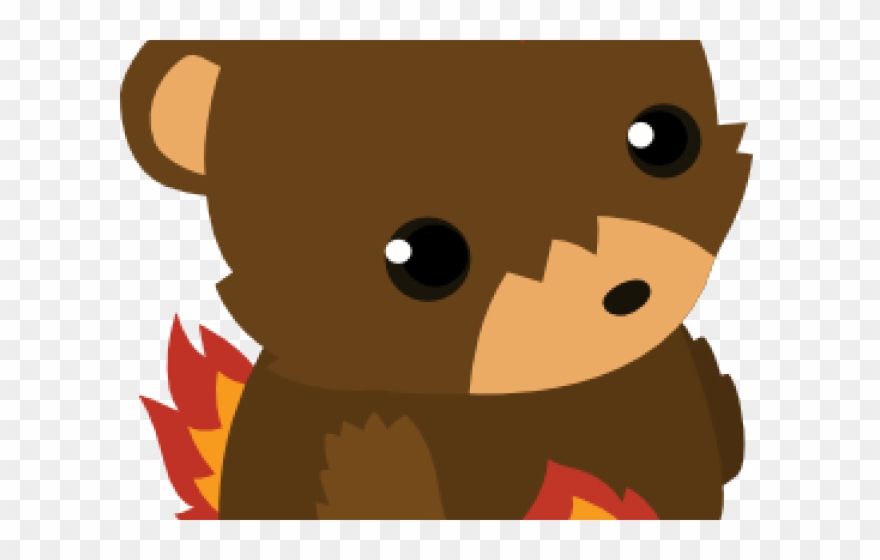 Brown Bear Clipart Camp - Cartoon - Png Download