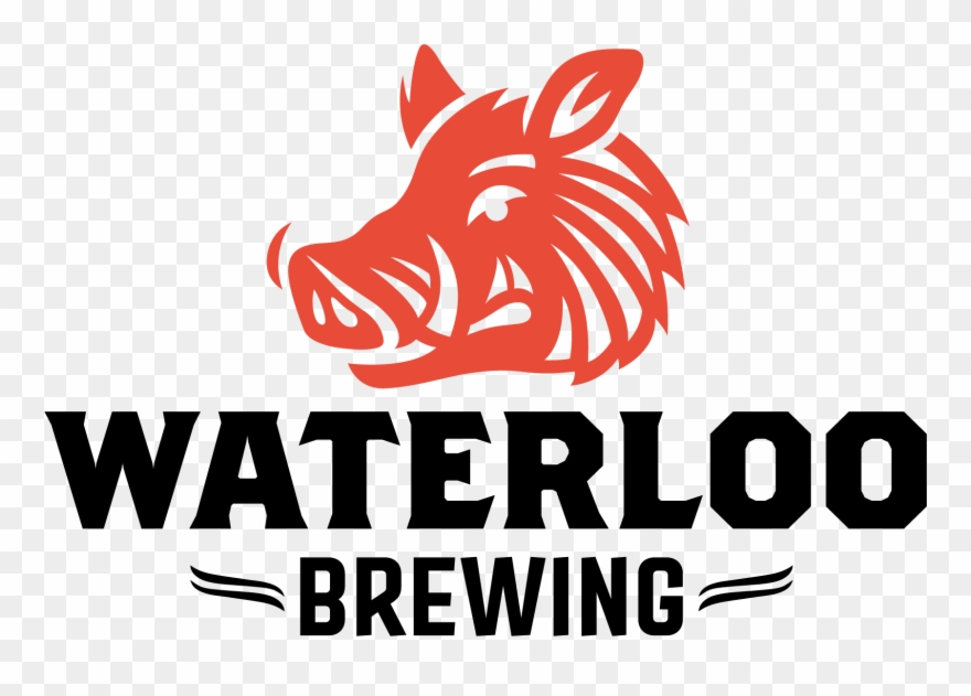 Waterloo Primary Red Blk Blk - Waterloo Brewing Logo Clipart
