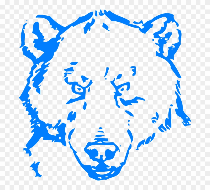Bear Head Angry - Polar Bear Drawing Png Clipart