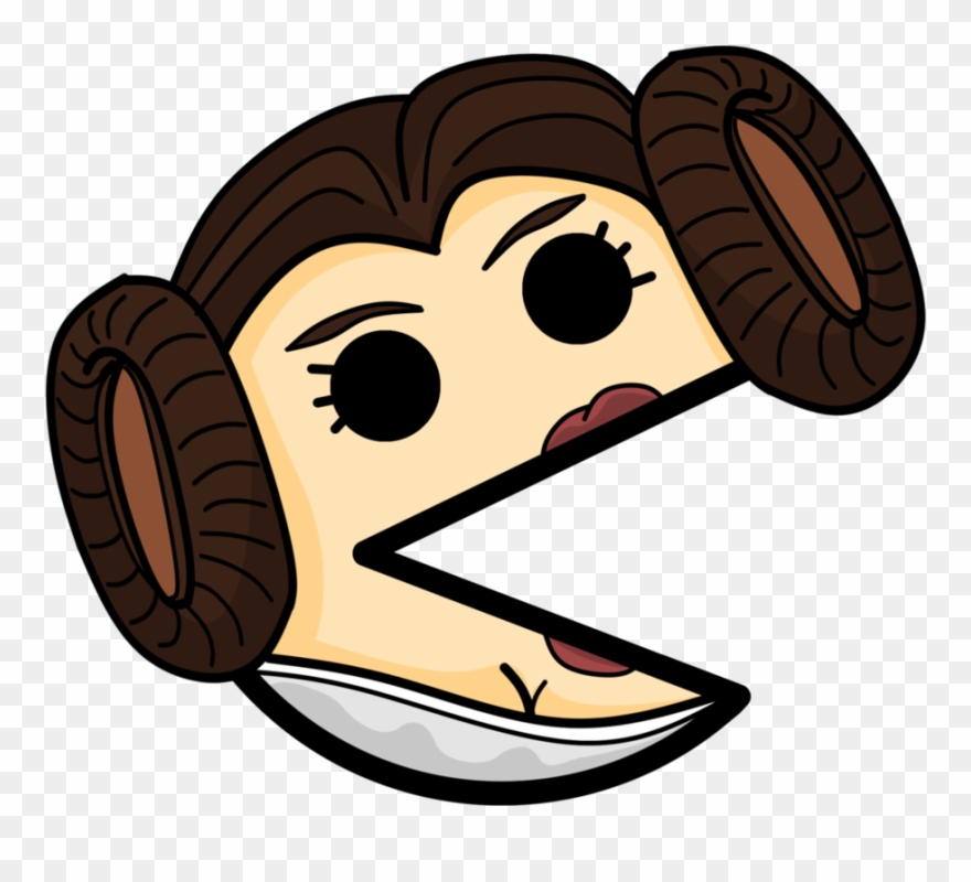 Princess Leia Pacman By Suddenwolf - Pacman Leia Clipart