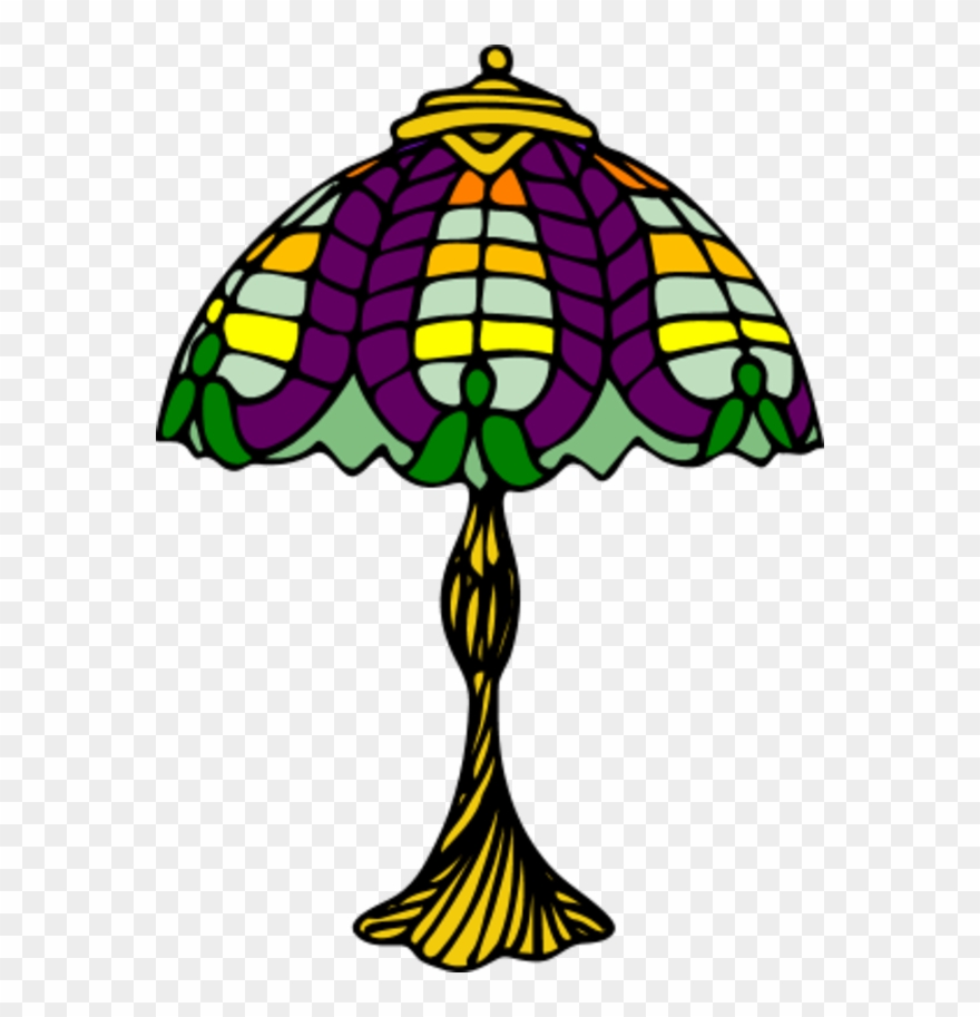 Lamp Light Bulb Decorative Fancy - Vintage Lamp Clip Art - Png Download