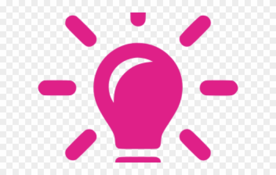 Light Bulb Clipart Pink - Pink Light Bulb Png Transparent Png