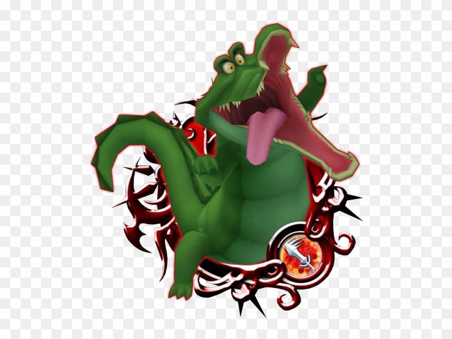 Crocodile Kingdom Hearts Unchained Χ - Stained Glass 6 Khux Clipart