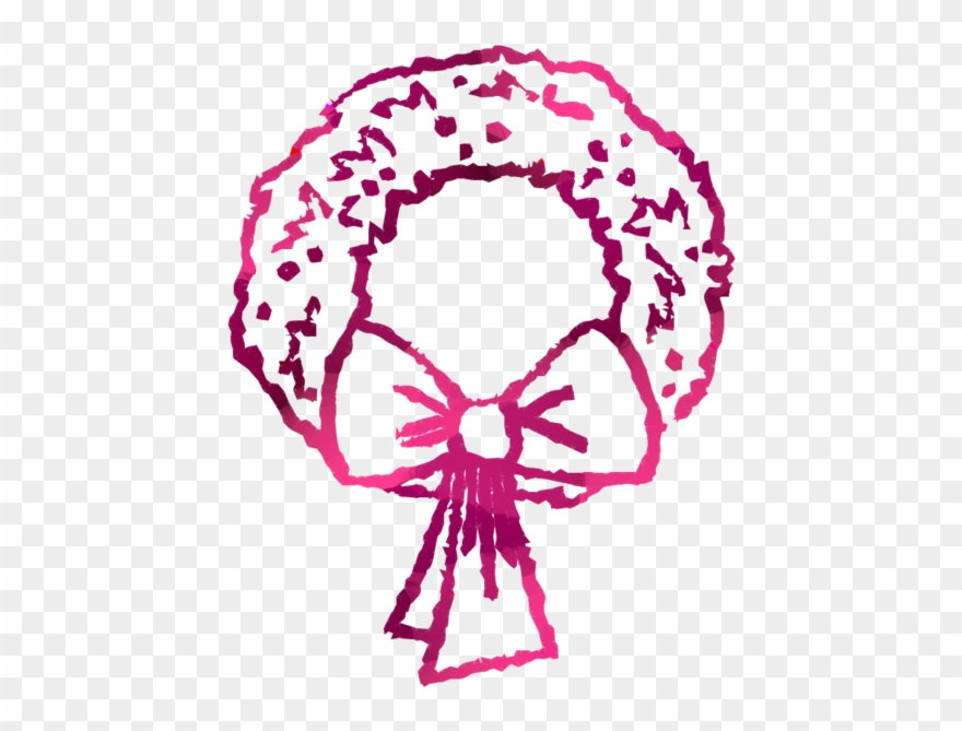 Christmas Day Clipart Santa Claus Advent Wreath Christmas - Vintage Green Christmas Wreath With Ribbon Tote Bag, - Png Download