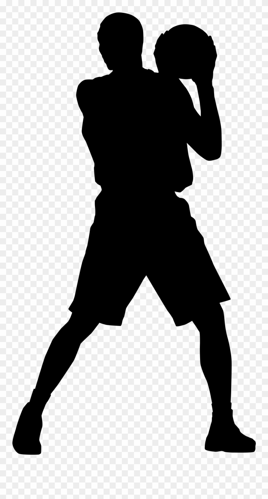 Womens Basketball Houston Rockets Sport Clip Art - Basketball Silhouette - Png Download