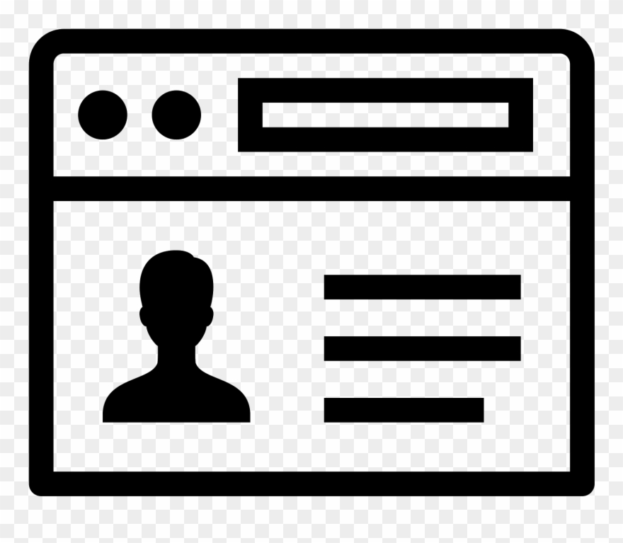 Resume Website Icon - Page Layout Icon Clipart