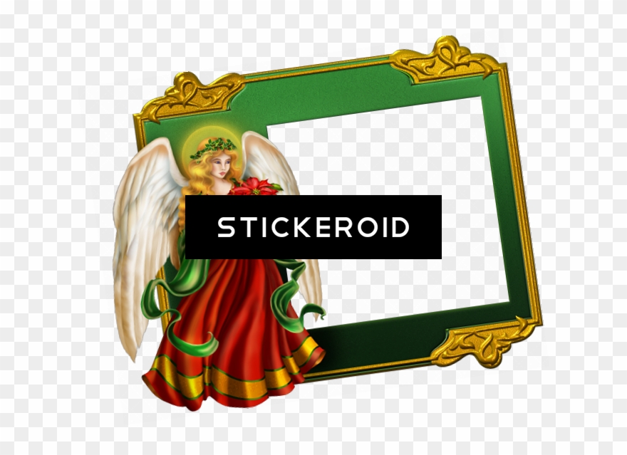 Christmas Nativity Scene Angel On Roof - Traditional Christmas Angel Wristlet, Women's, Pale Clipart