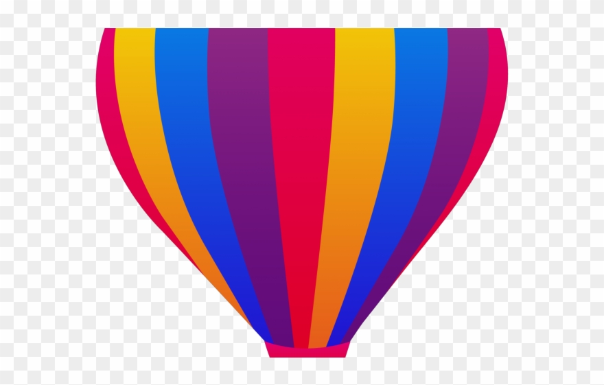 Hot Air Balloon Clipart Striped - Hot Air Balloon - Png Download