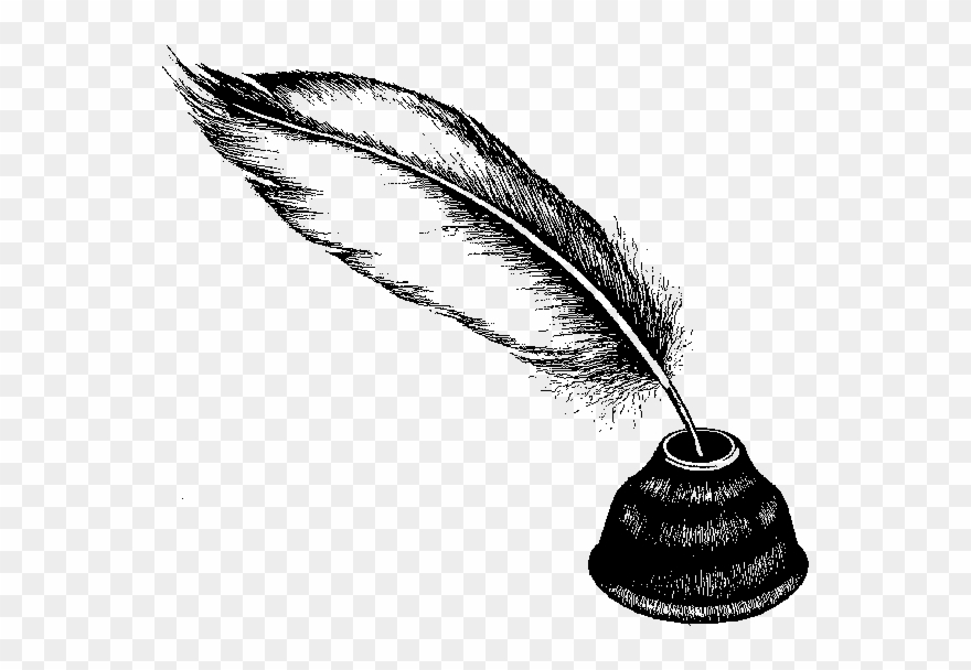Images Of Quill And Drawing Spacehero Best - Feather And Ink Transparent Clipart