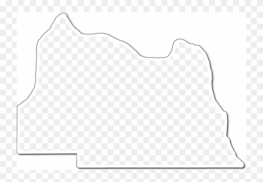 A Map Of Seminole With An Outer Shadow Around The Map Clipart