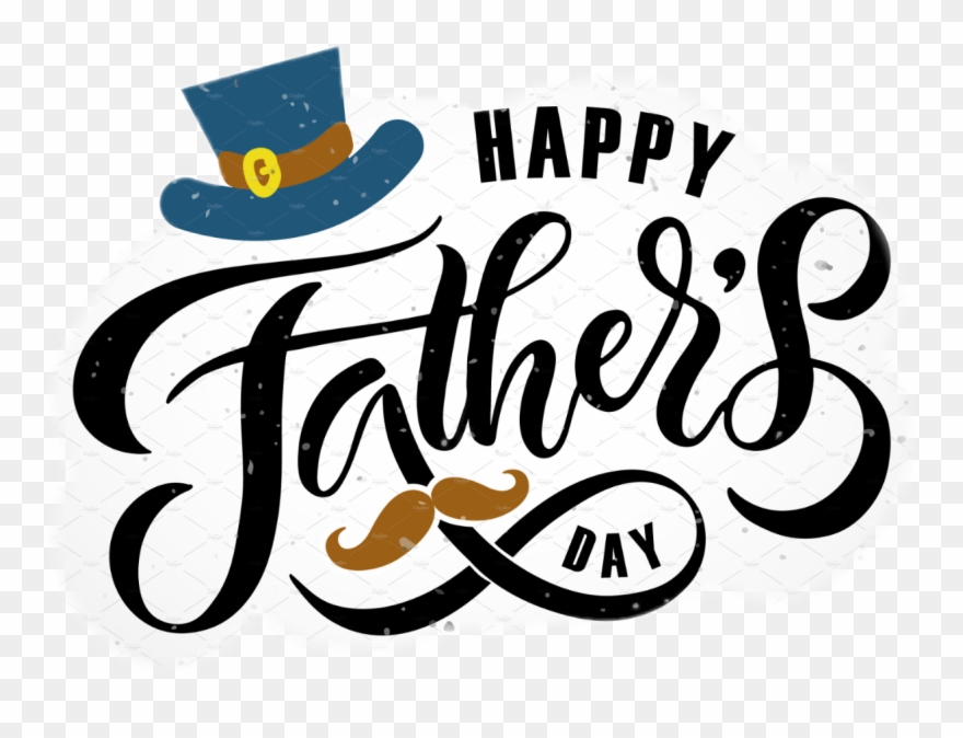 Report Abuse - Happy Fathers Day Typography Clipart