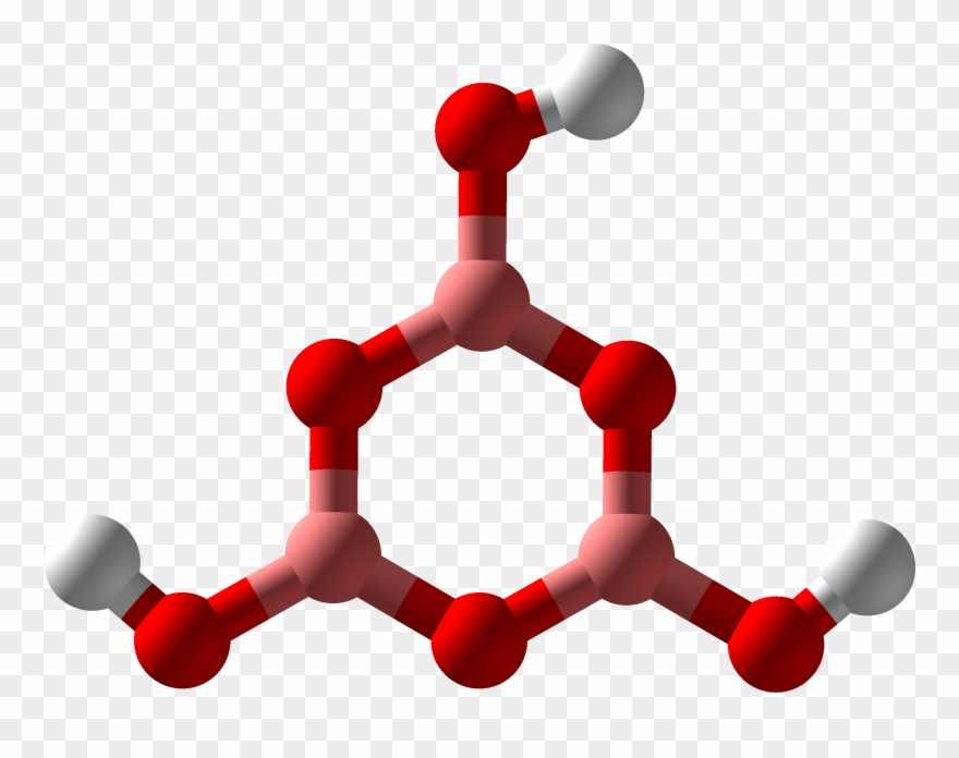 Boric Acid For Roaches - Acetic Acid Ball And Stick Model Clipart
