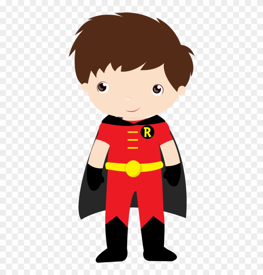 Batman Robin - Super Heroi Em Desenho Baby Clipart