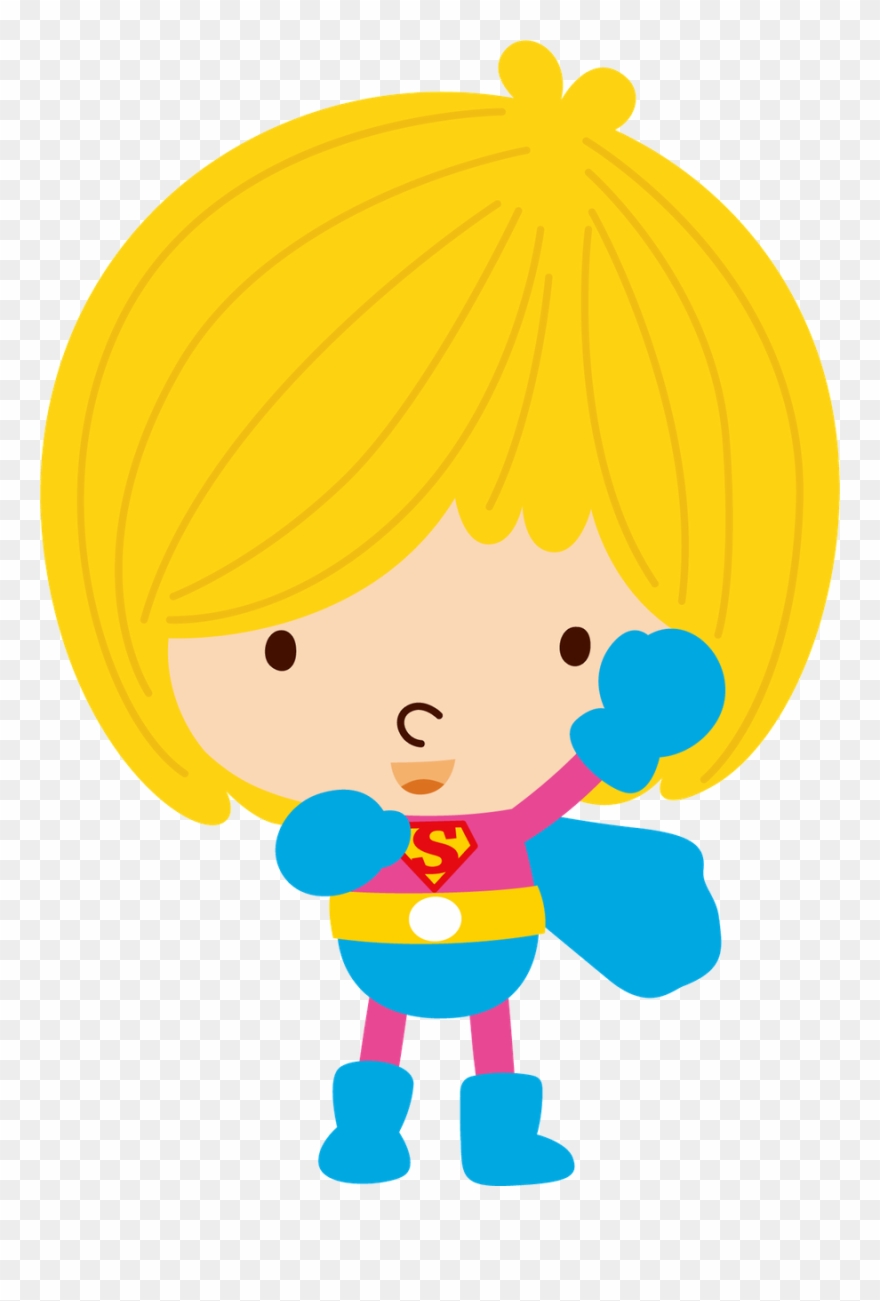 Minus Make Believe, Door Crafts, Hero Girl, Cute Clipart, - Superhero - Png Download