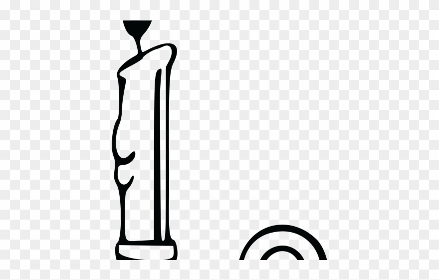 Candle Clipart Glowing Candle - Candlestick Candle Clip Art - Png Download