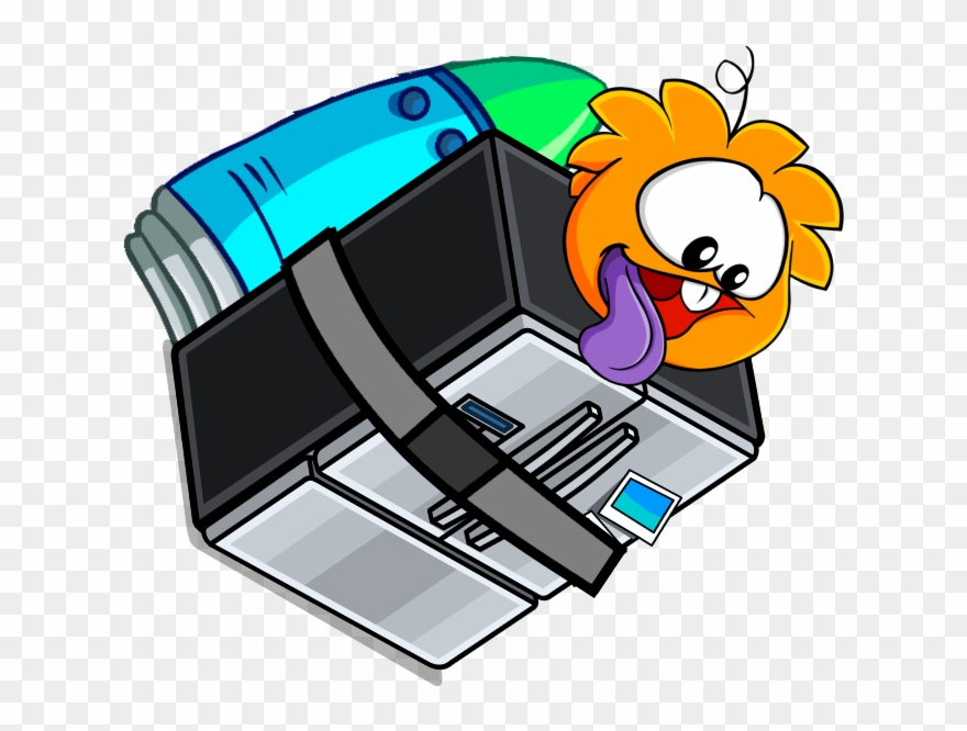 April Fools Box Puffle Come By Thing Custom - Cartoon Clipart