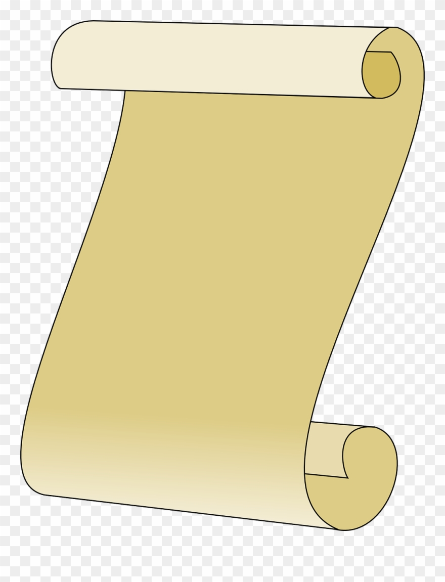 Parchment Drawing Old Document - Tờ Giấy Cuộn Clipart