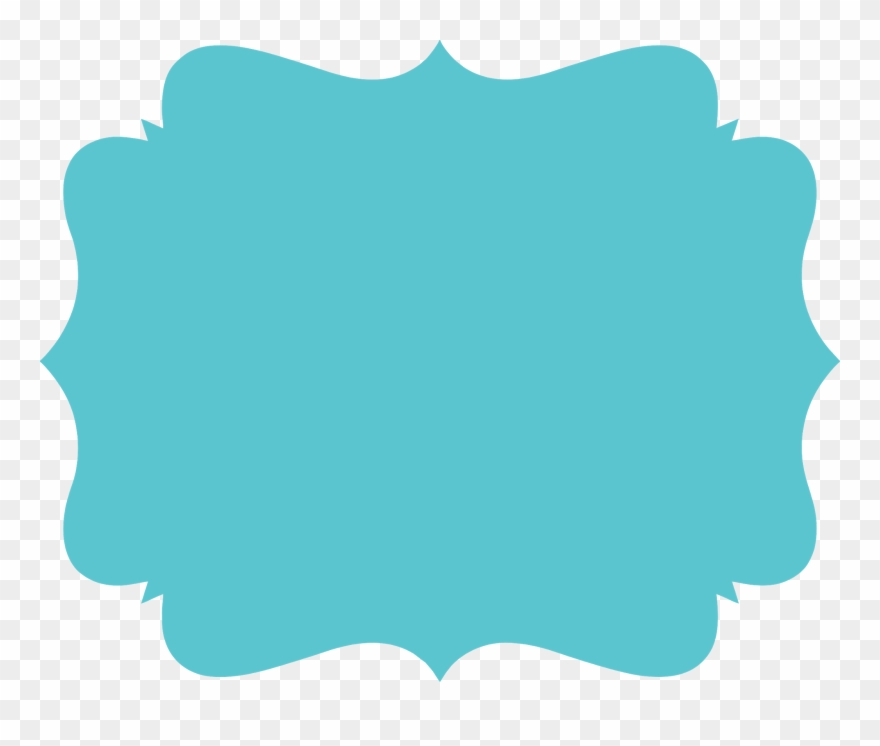 Frame Template, Stencil Font, Borders And Frames - Frame Azul Png Clipart