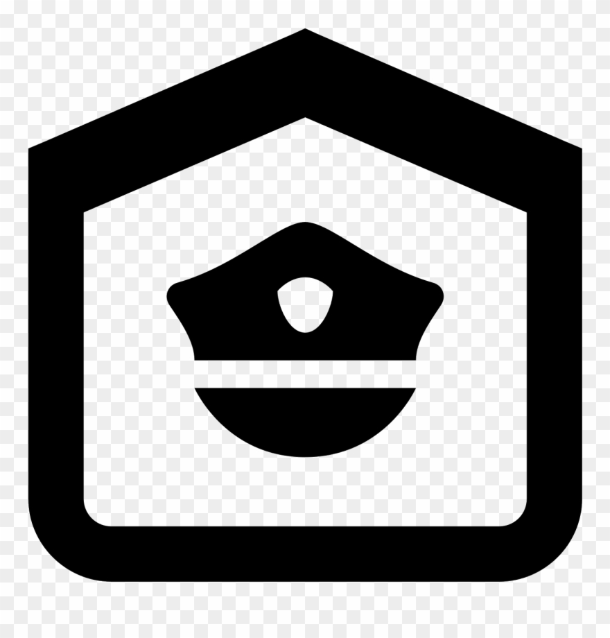 Police Station Icon - Vector Police Station Icon Clipart