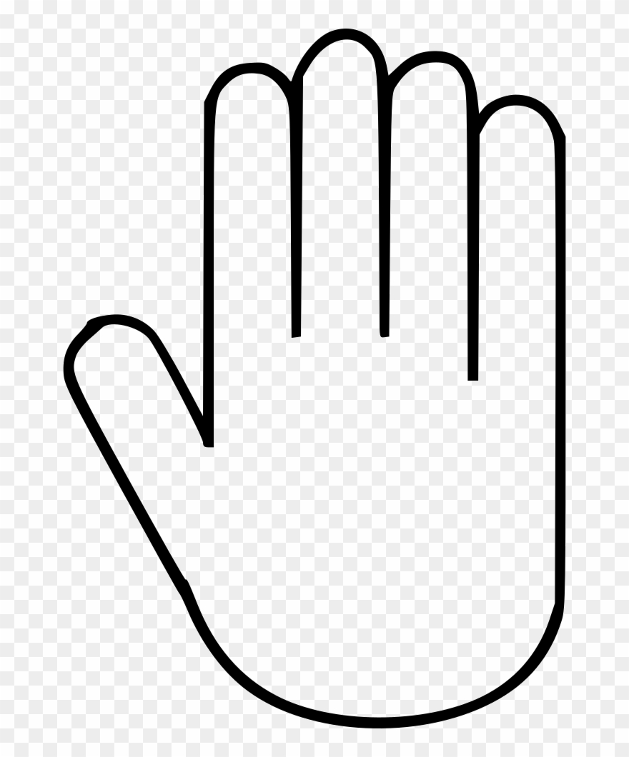 High Five Five Gesture Stop Comments Clipart