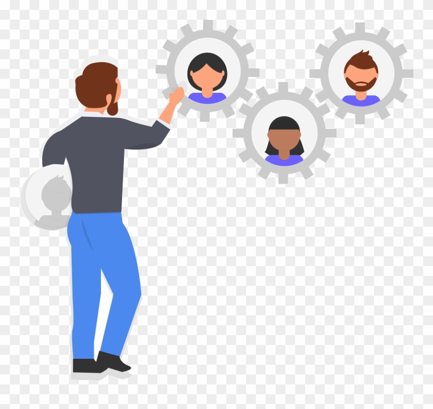 Undraw Connecting Teams3 1pgn - Good Employee Clipart