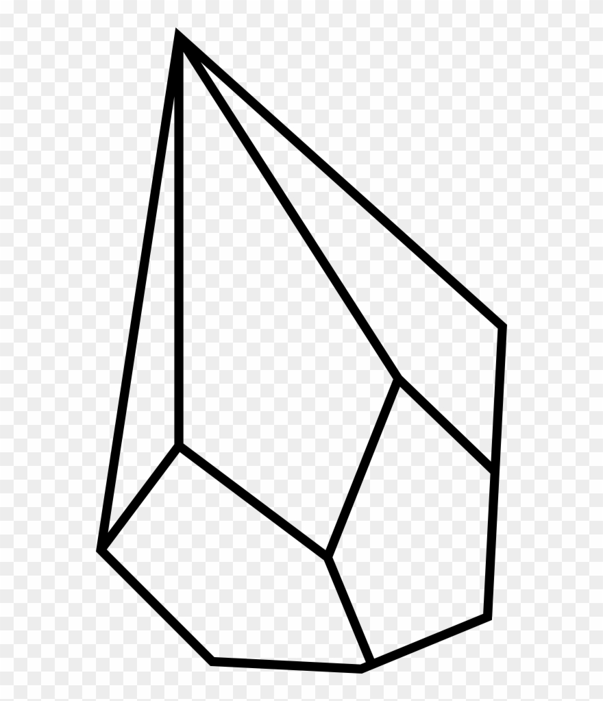 Teardrop Terrarium Stamp - Line Art Clipart