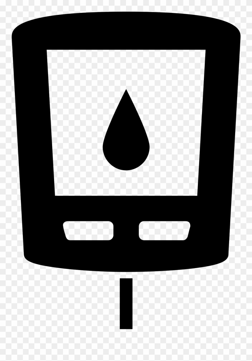 Glucometer Filled Icon - Rectangle Clipart