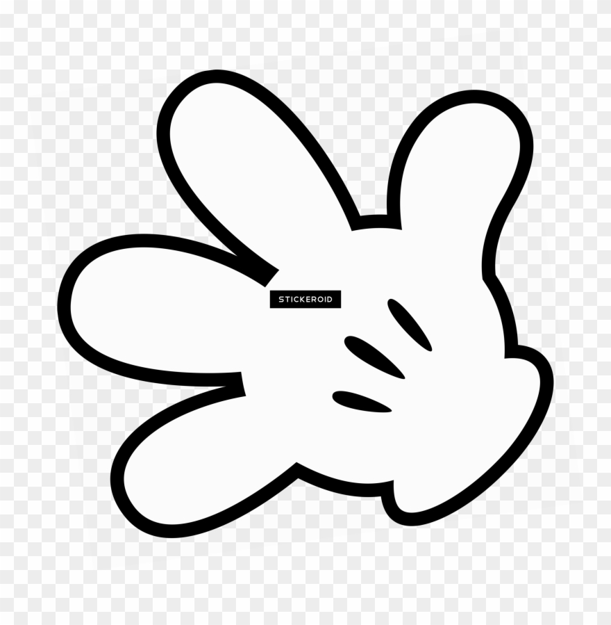 Open Mickey's Hand - Mickey Mouse Clipart