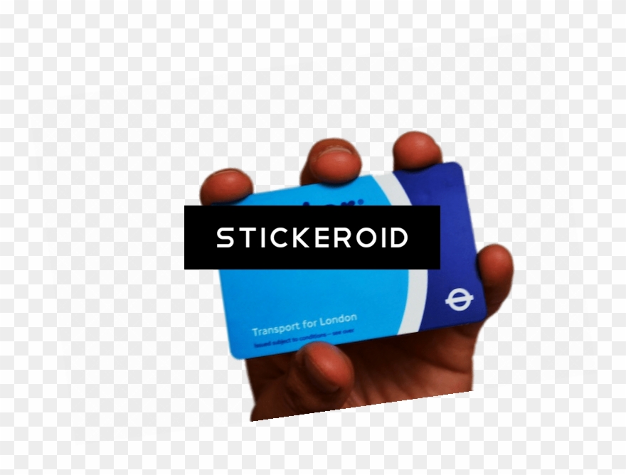 Oyster Card In Hand - Graphic Design Clipart