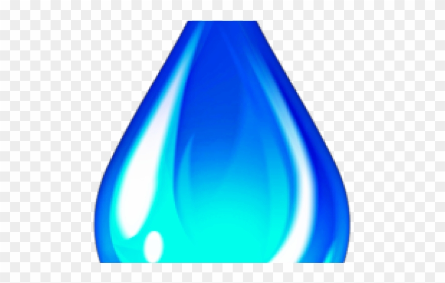 Dew Drop Clipart Teardrop - Electric Blue - Png Download