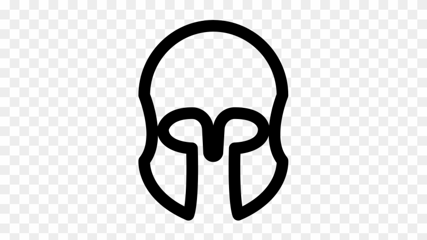 Greek Helmet Rubber Stamp - Cutline Craft Greek Helmet Headgear Headwear Helmets Clipart