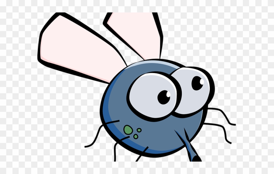Cartoon Picture Of A Fly - Cartoon Drawing Of A Housefly Keychain Clipart