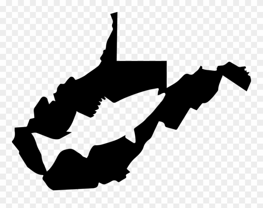 State Silhouette Striper Stickers Smith Mountain Lake - West Virginia Jeep Sticker Clipart