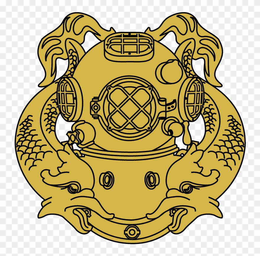 Navy Diver - Logo Helm Diver Png Clipart