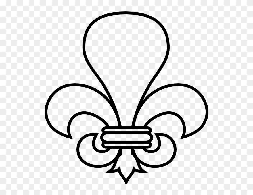 Flor De Lis Para Colorear Clipart