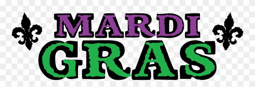 Mardi Gras Purple And Green Clip Art - Png Download