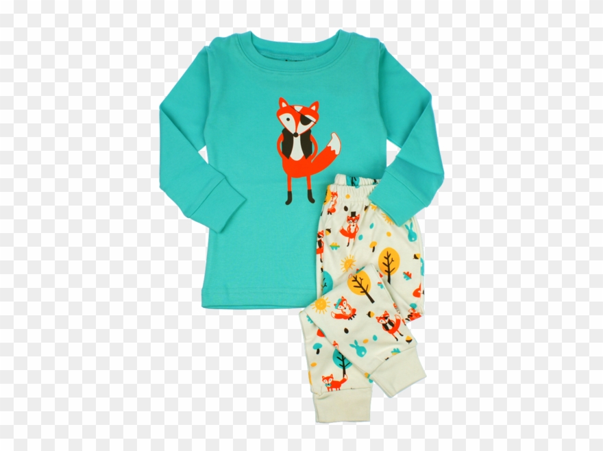 Pajama Clipart Babygrow - Fox Pyjamas - Png Download