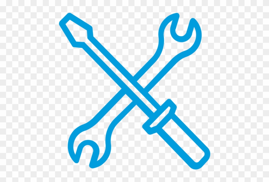 Service - Service Blue Clipart
