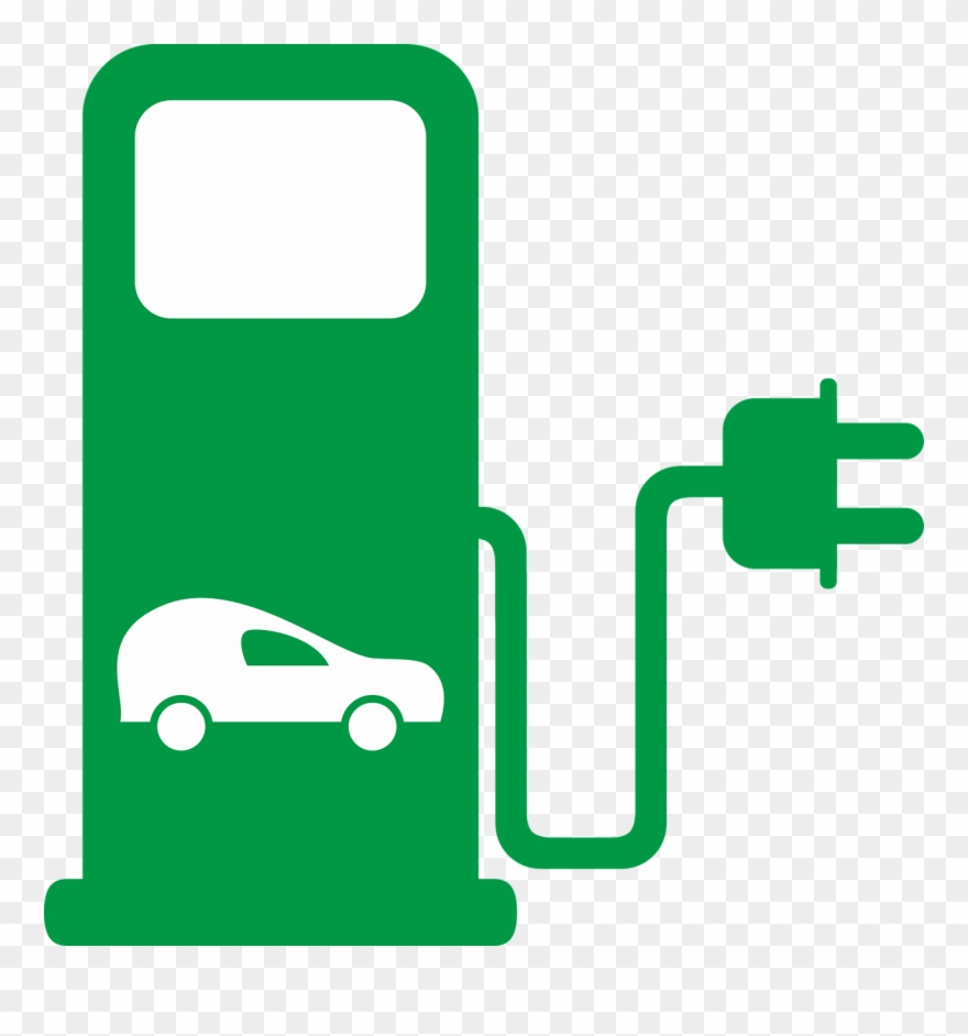 Electric Car Station Clipart - Png Download