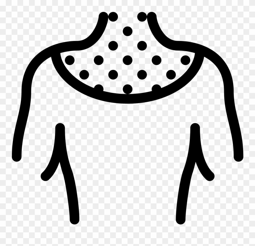 Neck And Shoulder Massage Area Icon - Hombros Icon Clipart