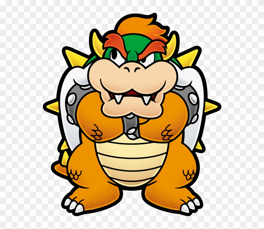 Super Paper Mario - Super Paper Mario Bowser Clipart