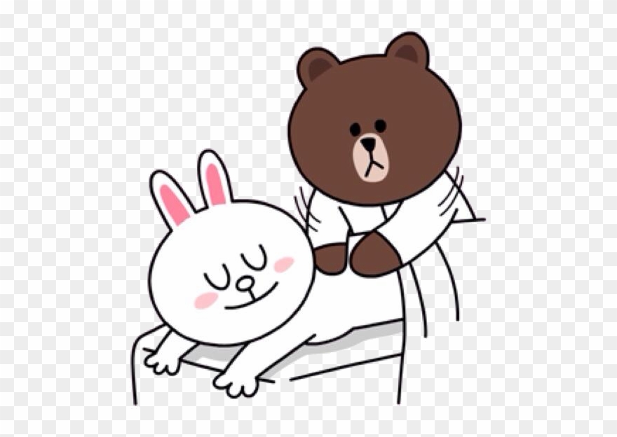 Brown Gives Cony A Good Massage - Romantic Cony And Brown Clipart