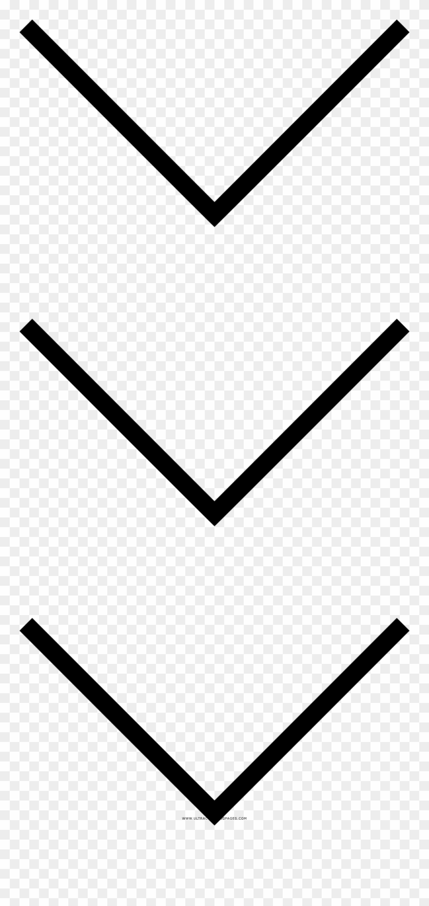 Chevron Down Coloring Page Clipart