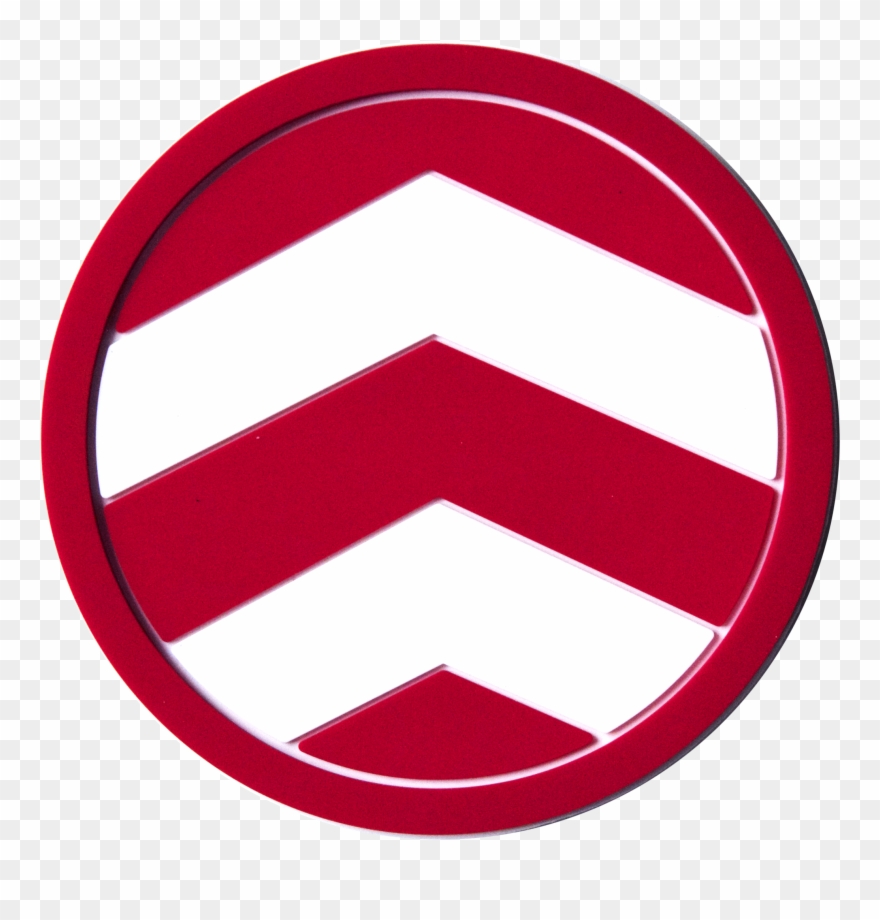 Red Chevron Coaster - Clip Art - Png Download