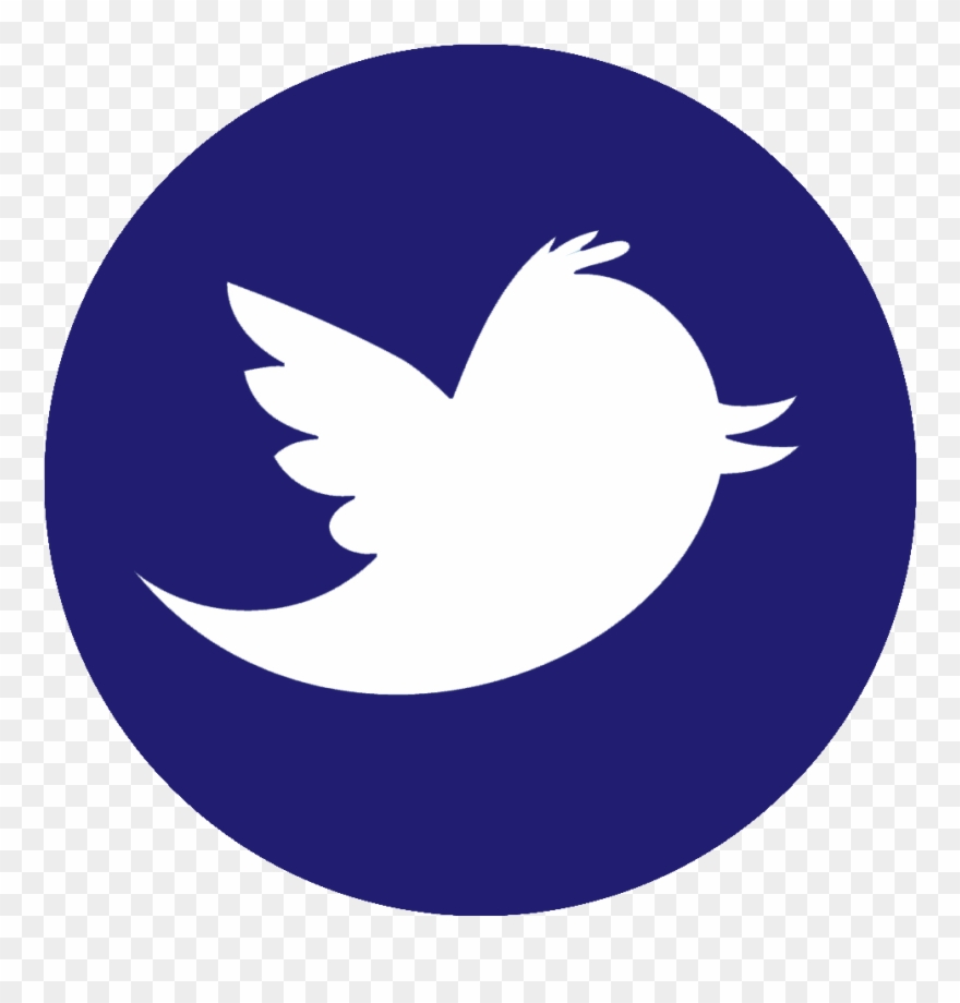 Social Media - White Round Twitter Icons Clipart